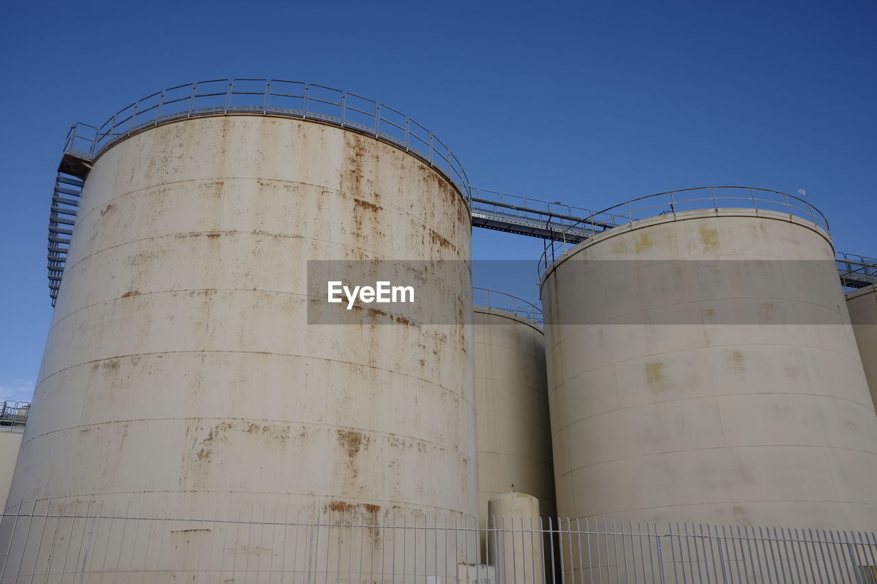 Old industrial wine tanks