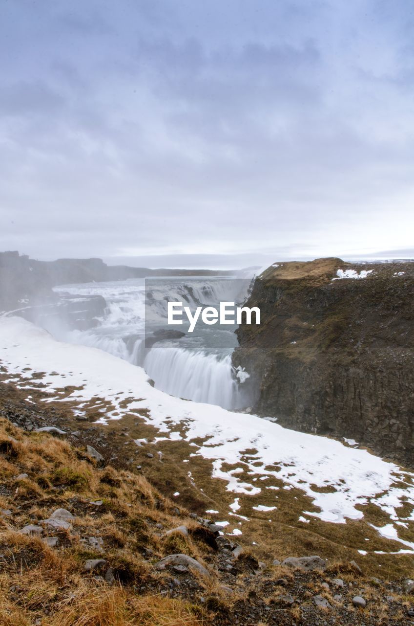 SCENIC VIEW OF SEA AND ROCKS AGAINST SKY