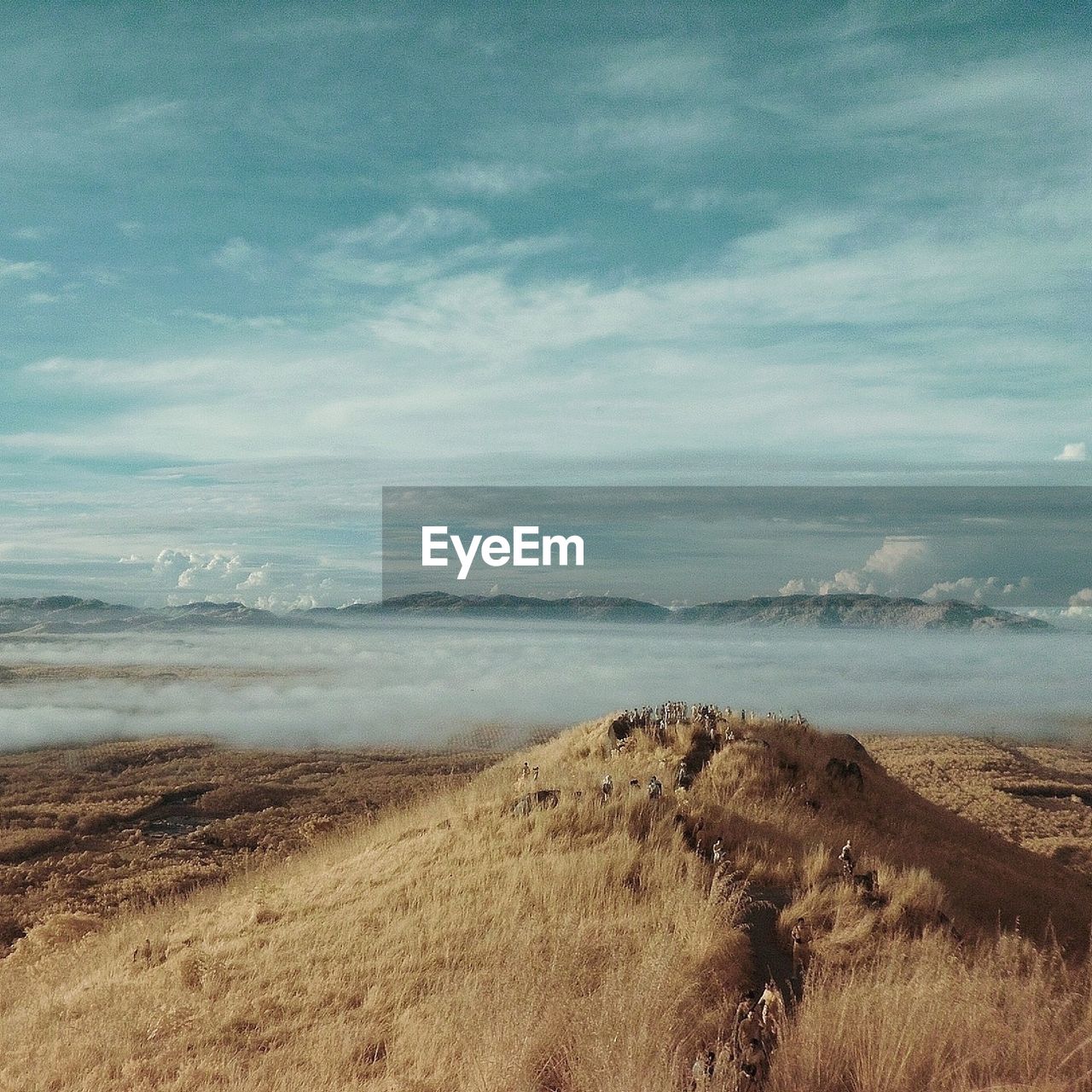 View of mountain range and clouds