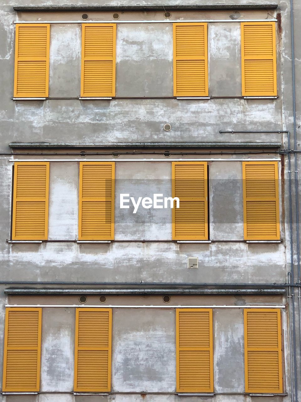 Full frame shot of yellow windows