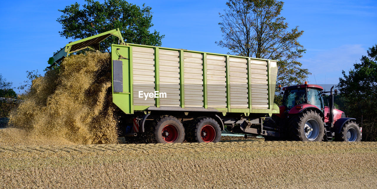 VIEW OF TRUCK ON FIELD