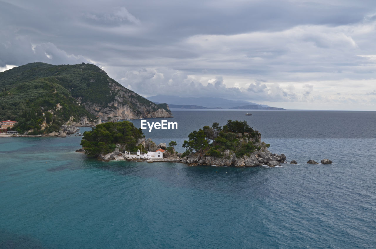 View of calm blue sea against the sky