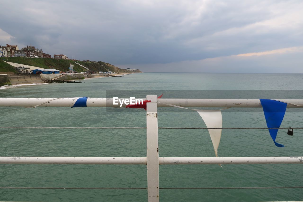 Close-up of sea against sky