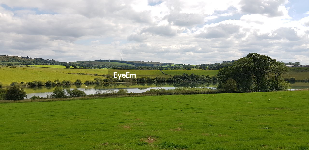 SCENIC VIEW OF FARM AGAINST SKY