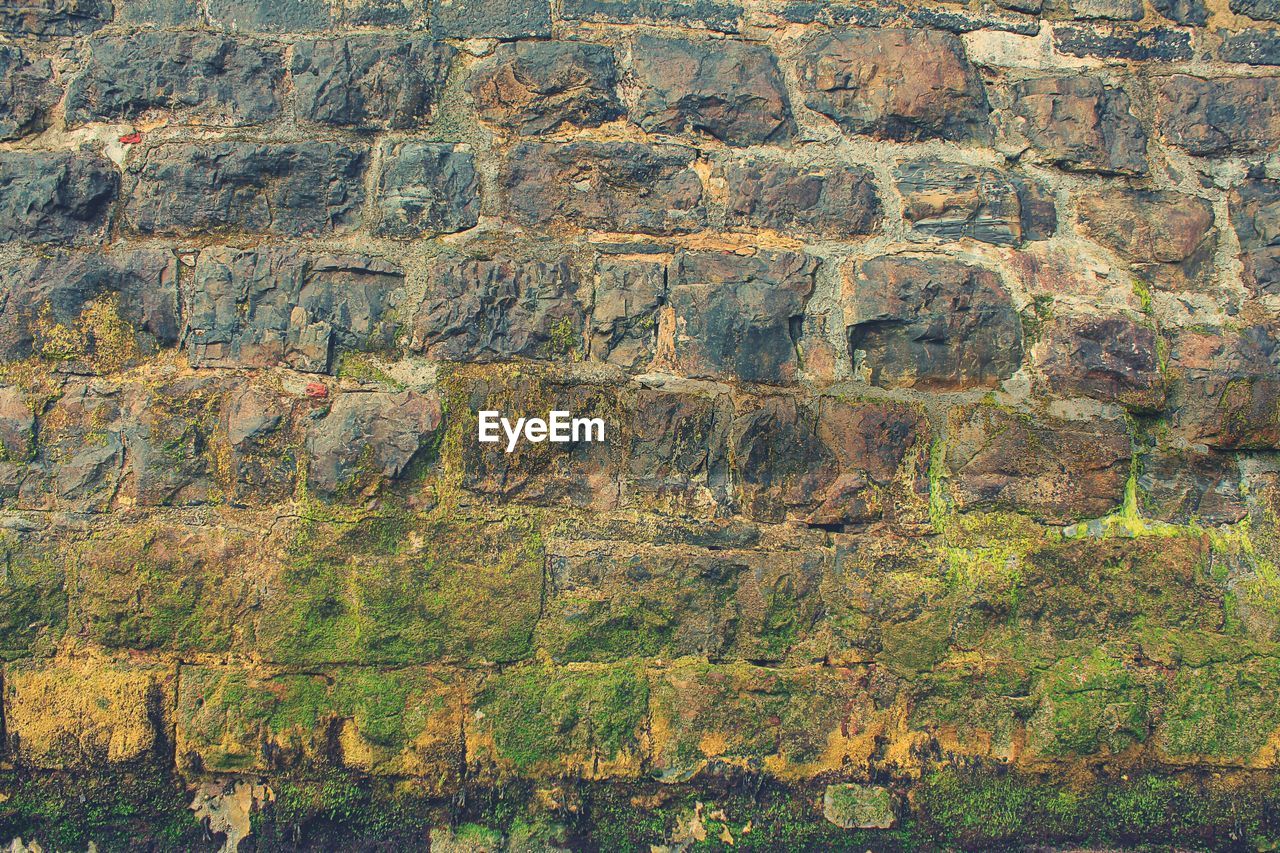 Full frame shot of stone wall