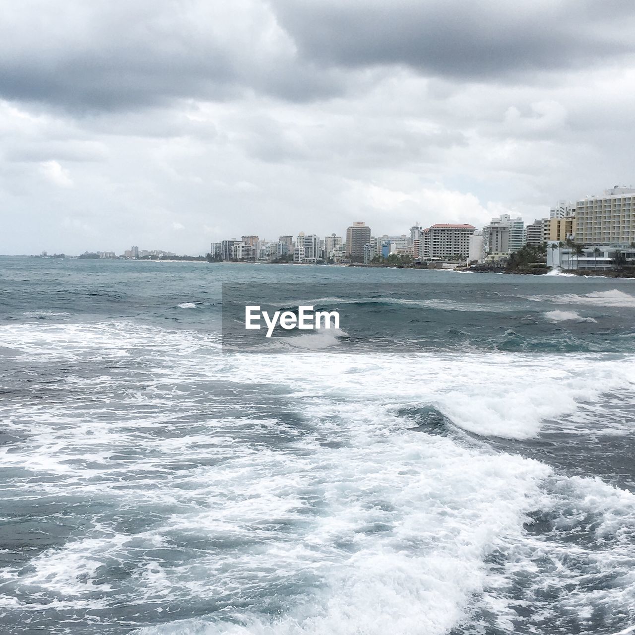 Cloudy sky over sea