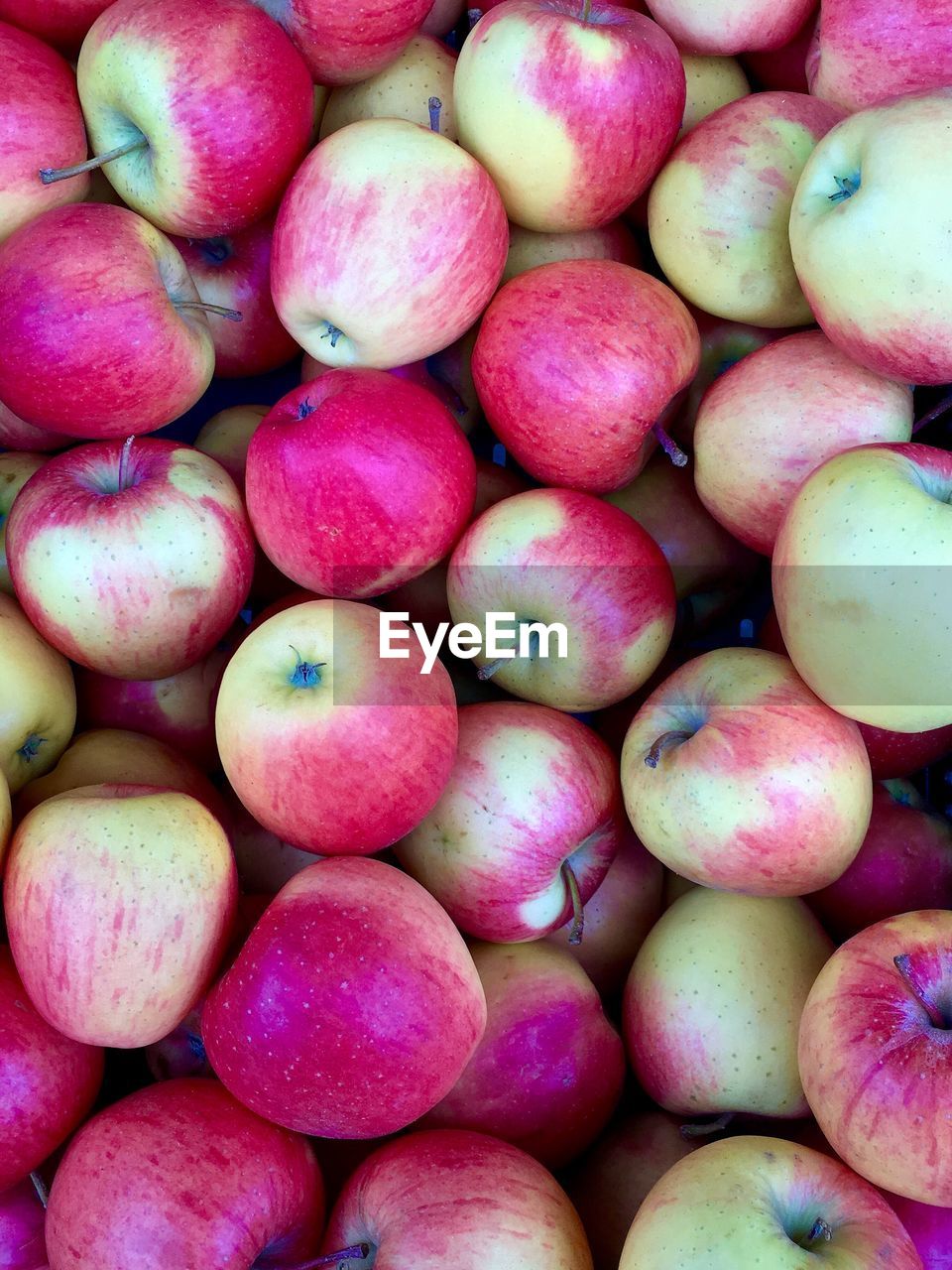 Full frame shot of apples for sale