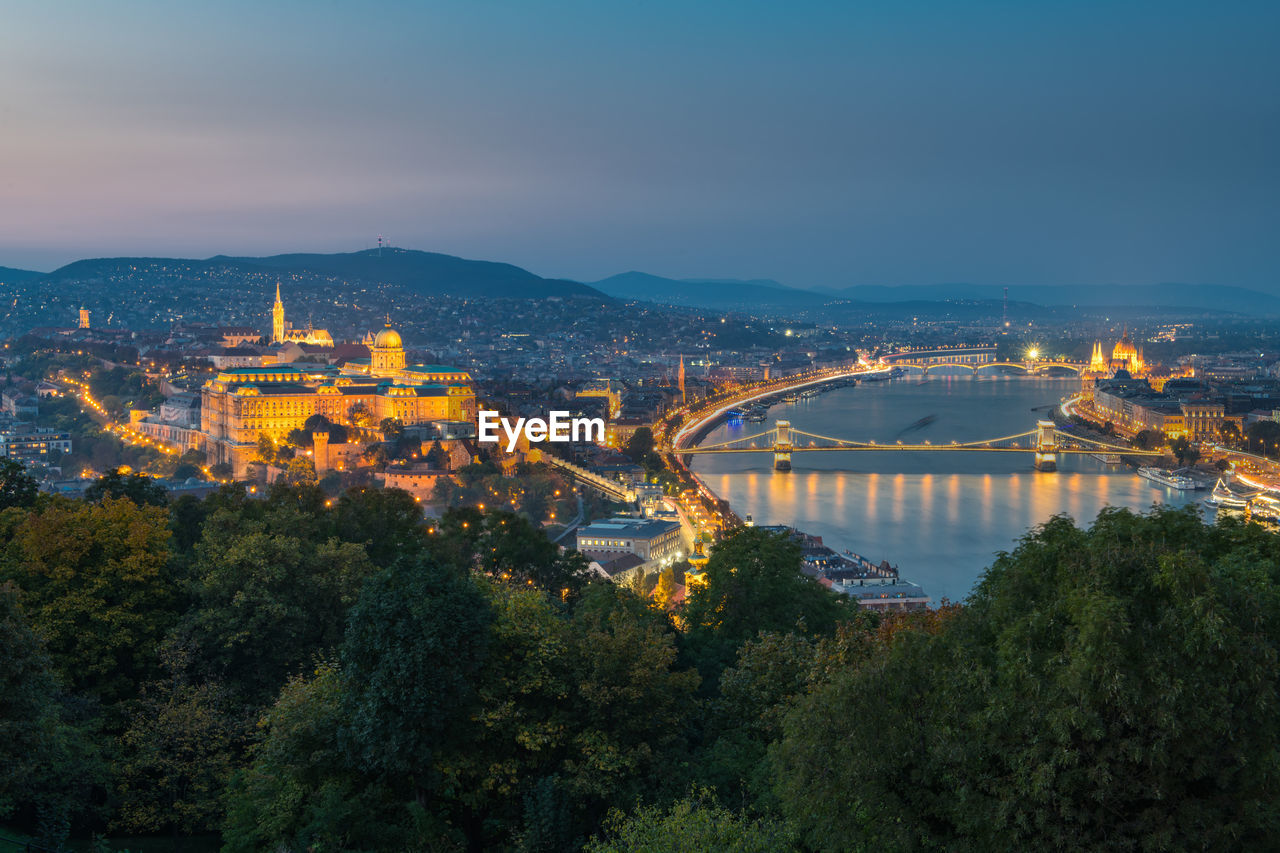 Hungarian buda castle with budapest city, hungary