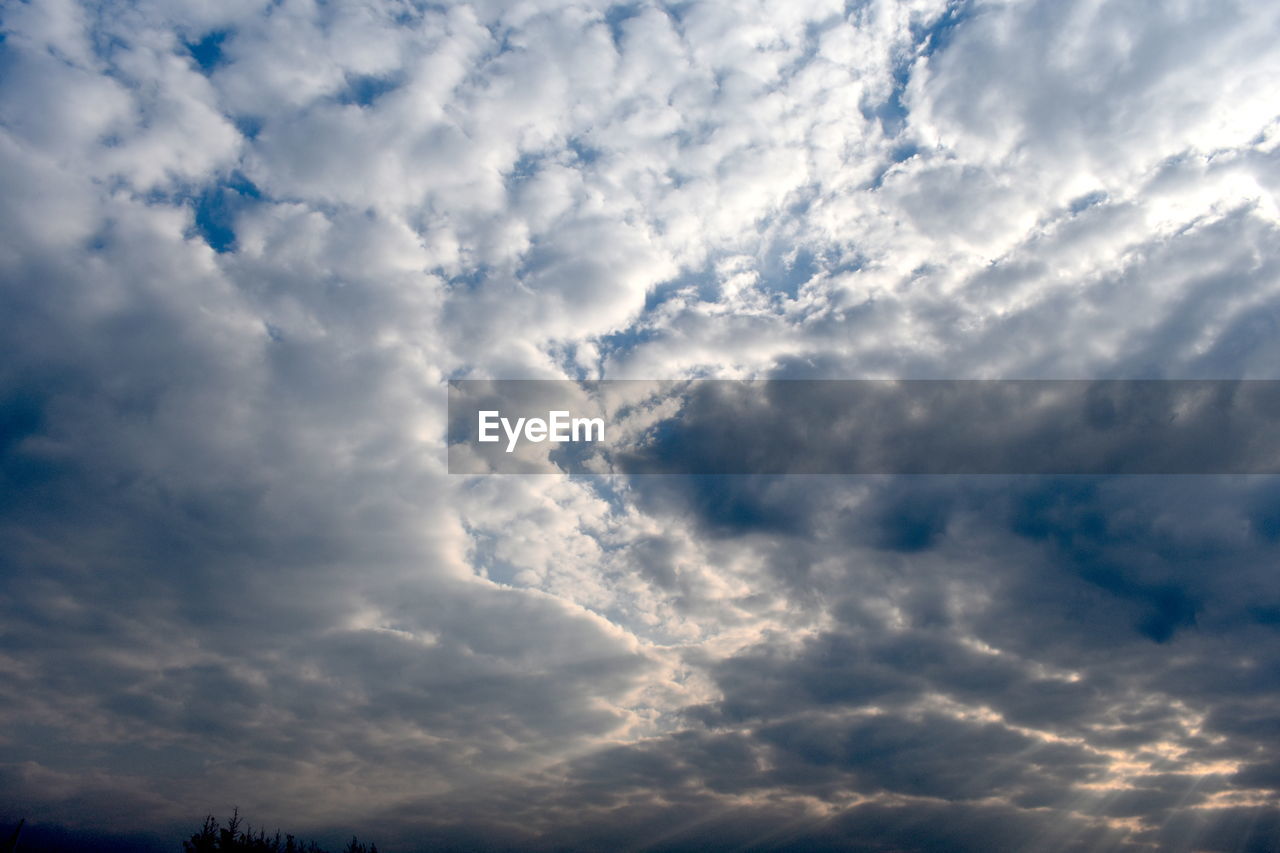 LOW ANGLE VIEW OF STORM CLOUDS