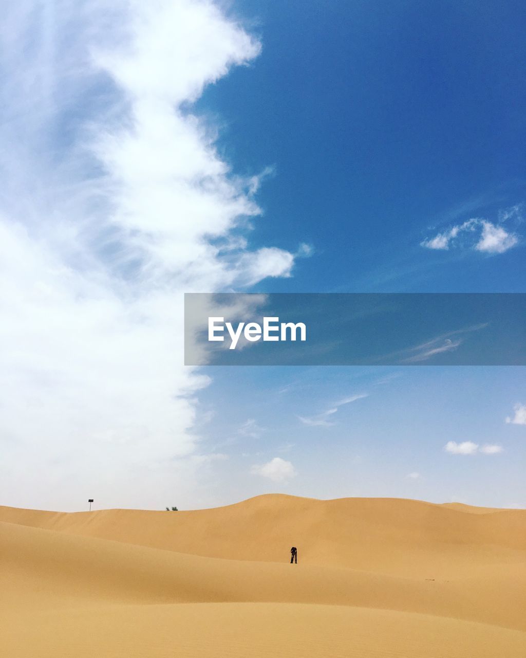 Scenic view of desert against sky