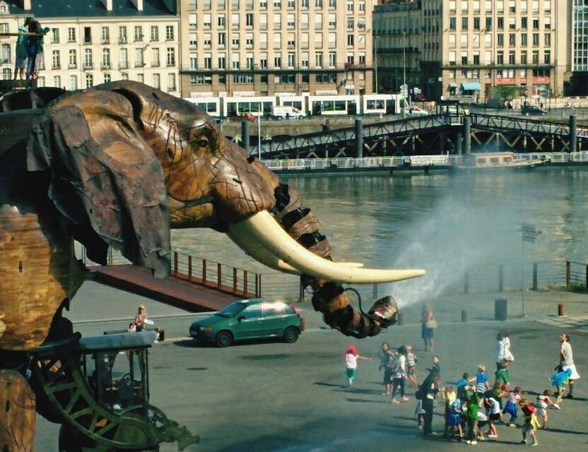 TOURISTS ON RIVER