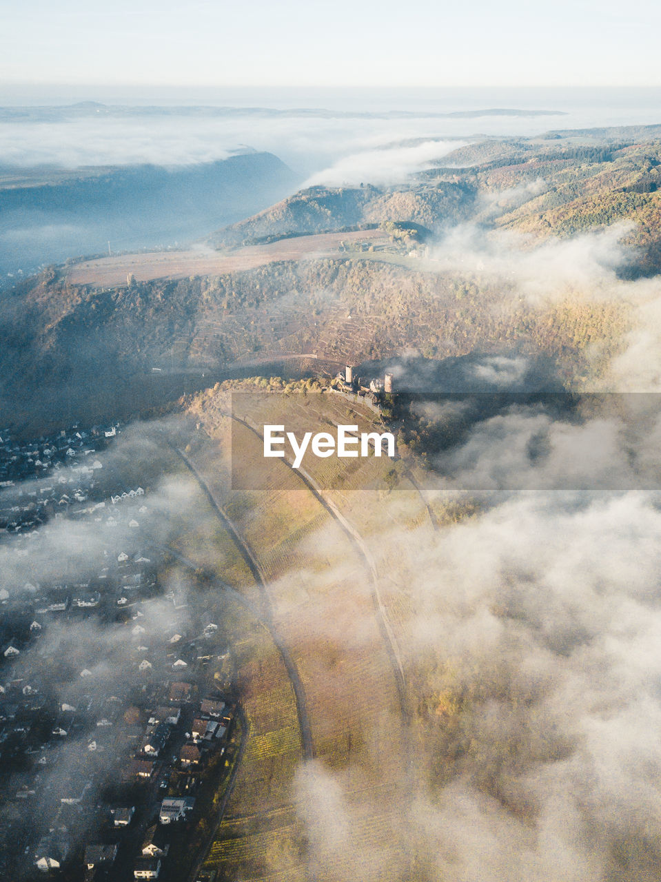 Aerial view of mountains