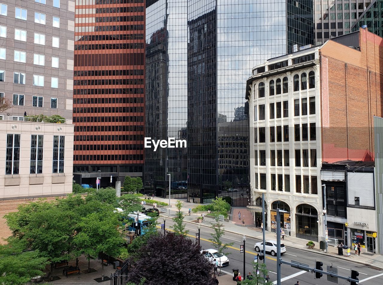 HIGH ANGLE VIEW OF CITY BUILDINGS