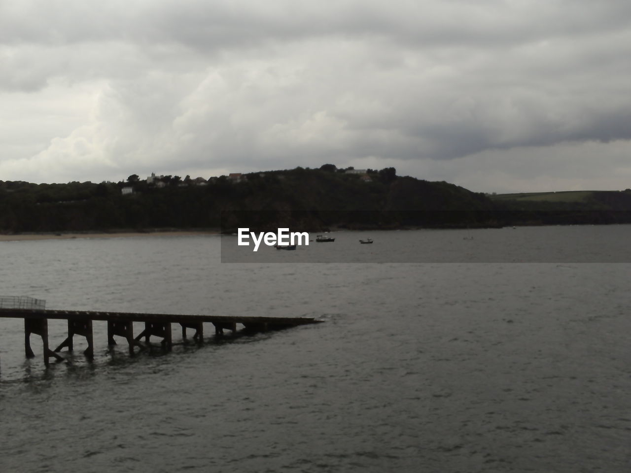 VIEW OF PIER OVER SEA