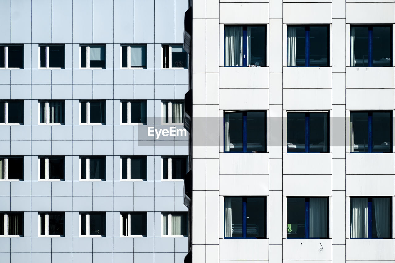 Full frame shot of office buildings