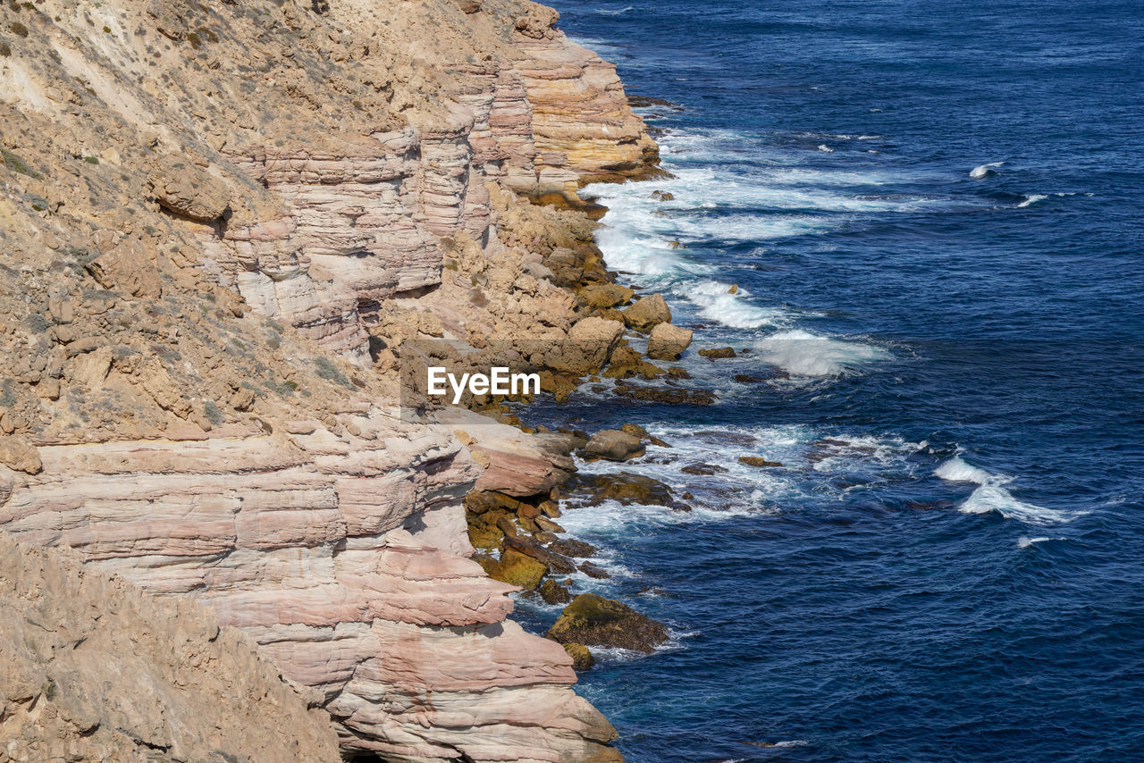 ROCK FORMATIONS ON SHORE