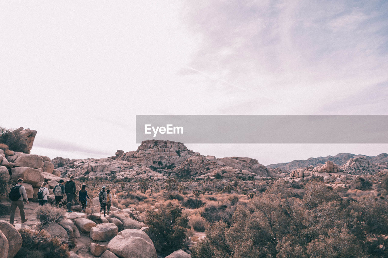 Scenic view of mountains against clear sky