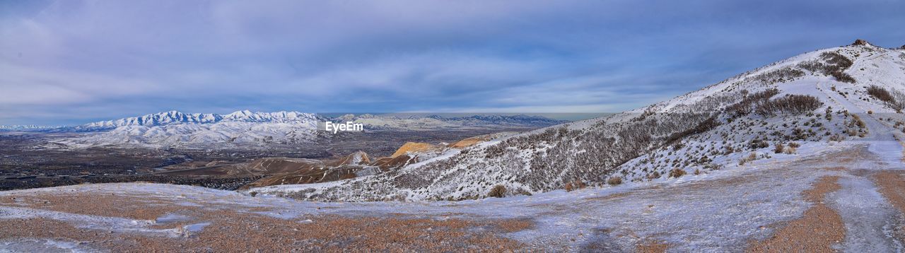 snow, mountain, environment, cold temperature, winter, scenics - nature, landscape, sky, mountain range, cloud, beauty in nature, nature, snowcapped mountain, travel destinations, travel, ridge, land, panoramic, no people, wilderness, tourism, ice, plateau, outdoors, tranquility, tranquil scene, tree, coniferous tree, mountain peak, frozen, blue, pinaceae, non-urban scene, pine tree, forest, mountain pass, day, plant, extreme terrain, summit, rock, polar climate