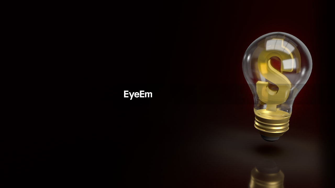 HIGH ANGLE VIEW OF LIGHT BULB