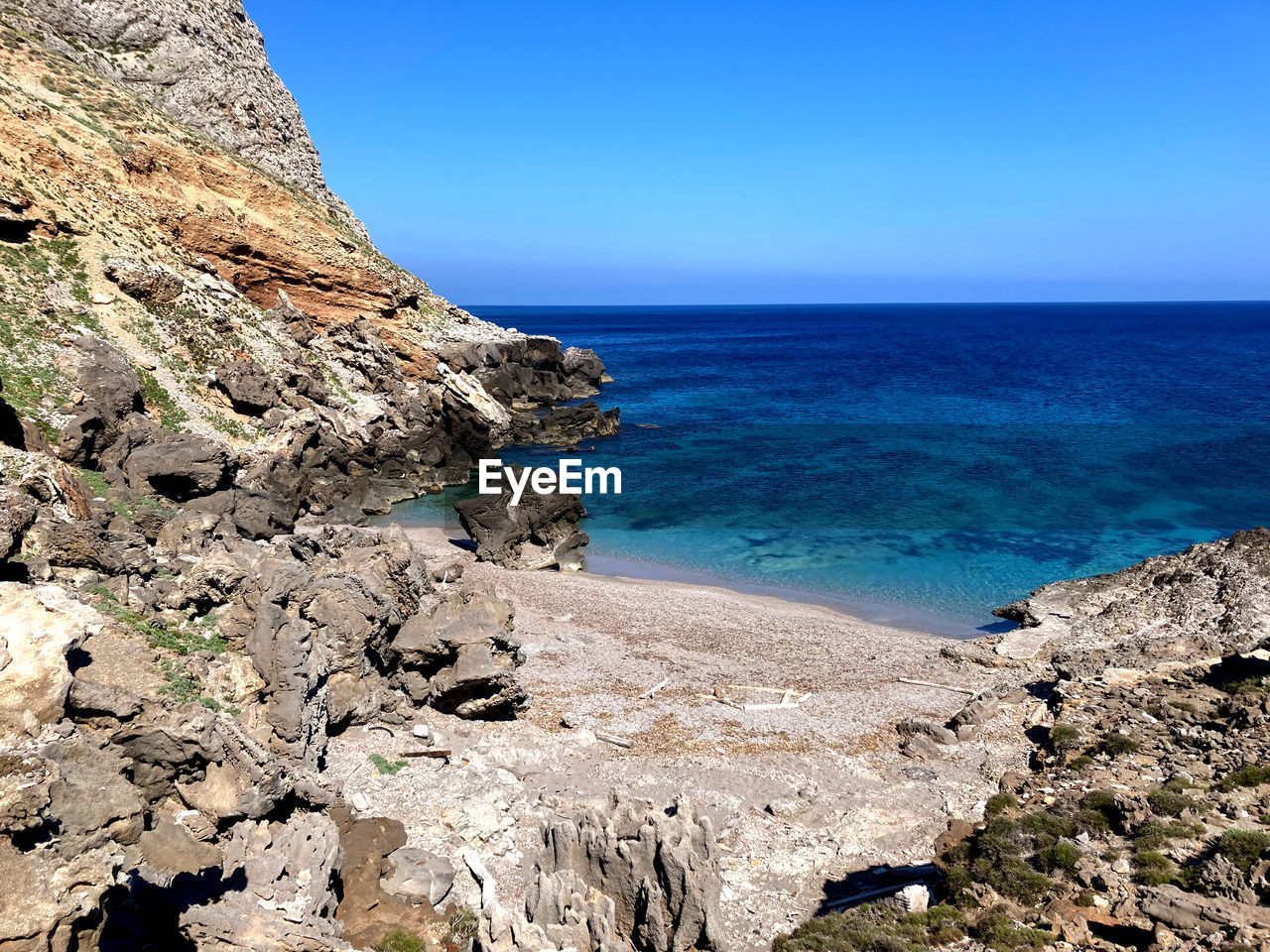 Wild cove in island