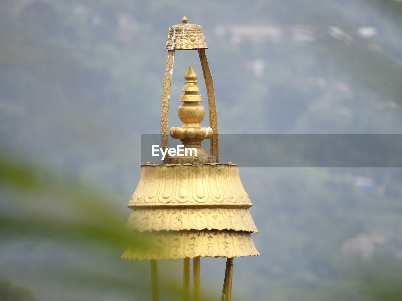 Close-up of column against sky