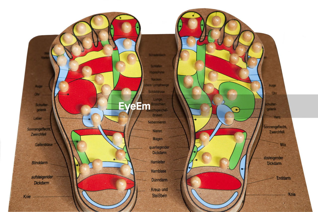 Close up of foot reflexology