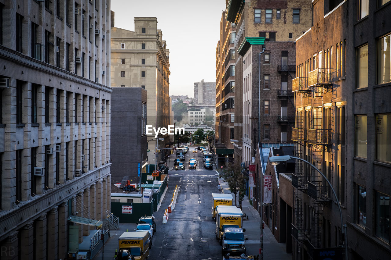 View of city street