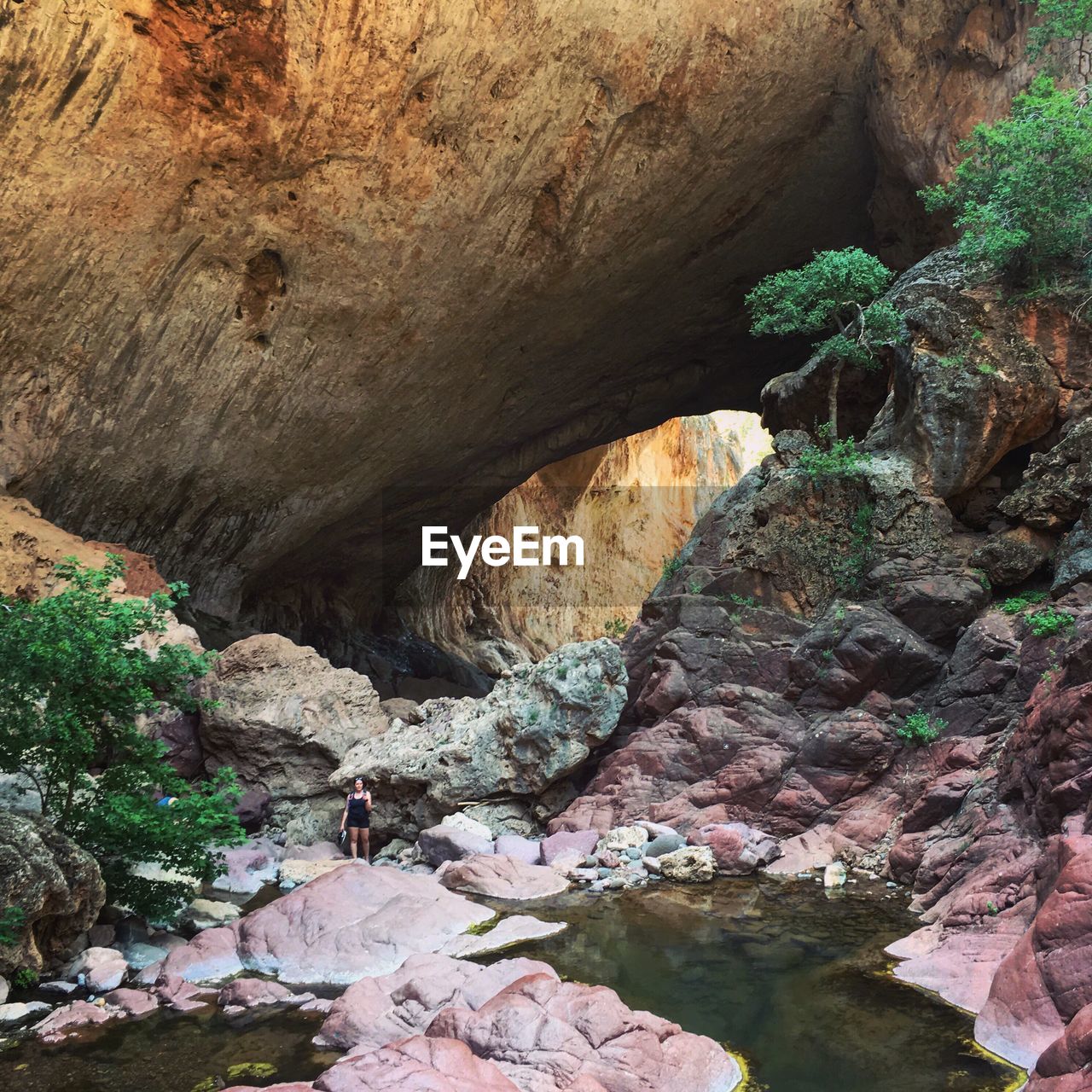 ROCK FORMATIONS IN A CAVE