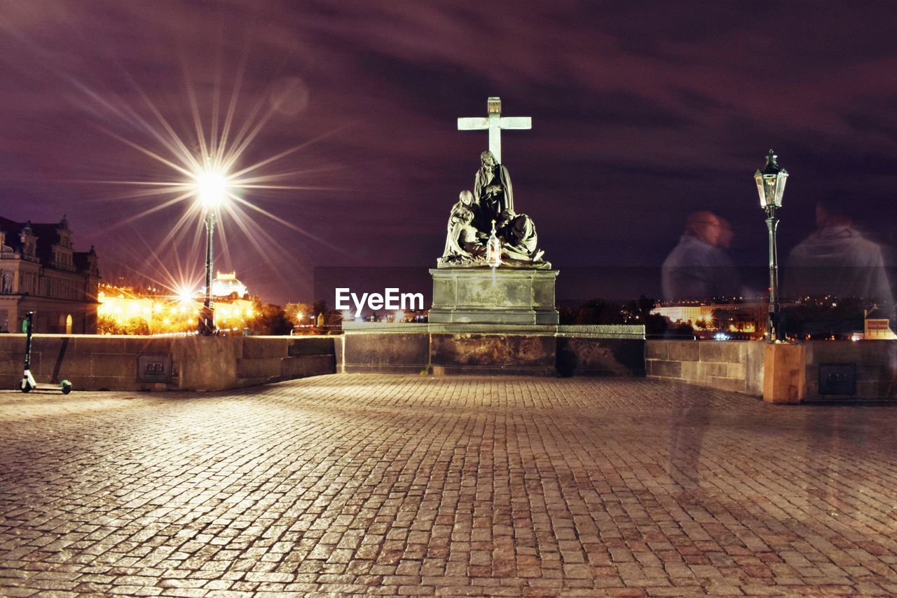 Charles bridge at night