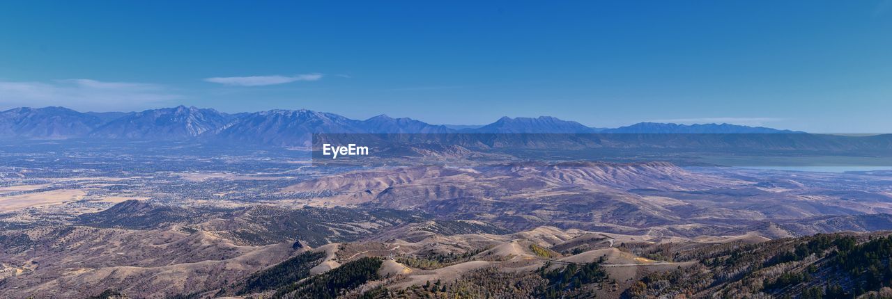 Butterfield canyon oquirrh rio tinto bingham copper mine, salt lake  fall. utah, united states.