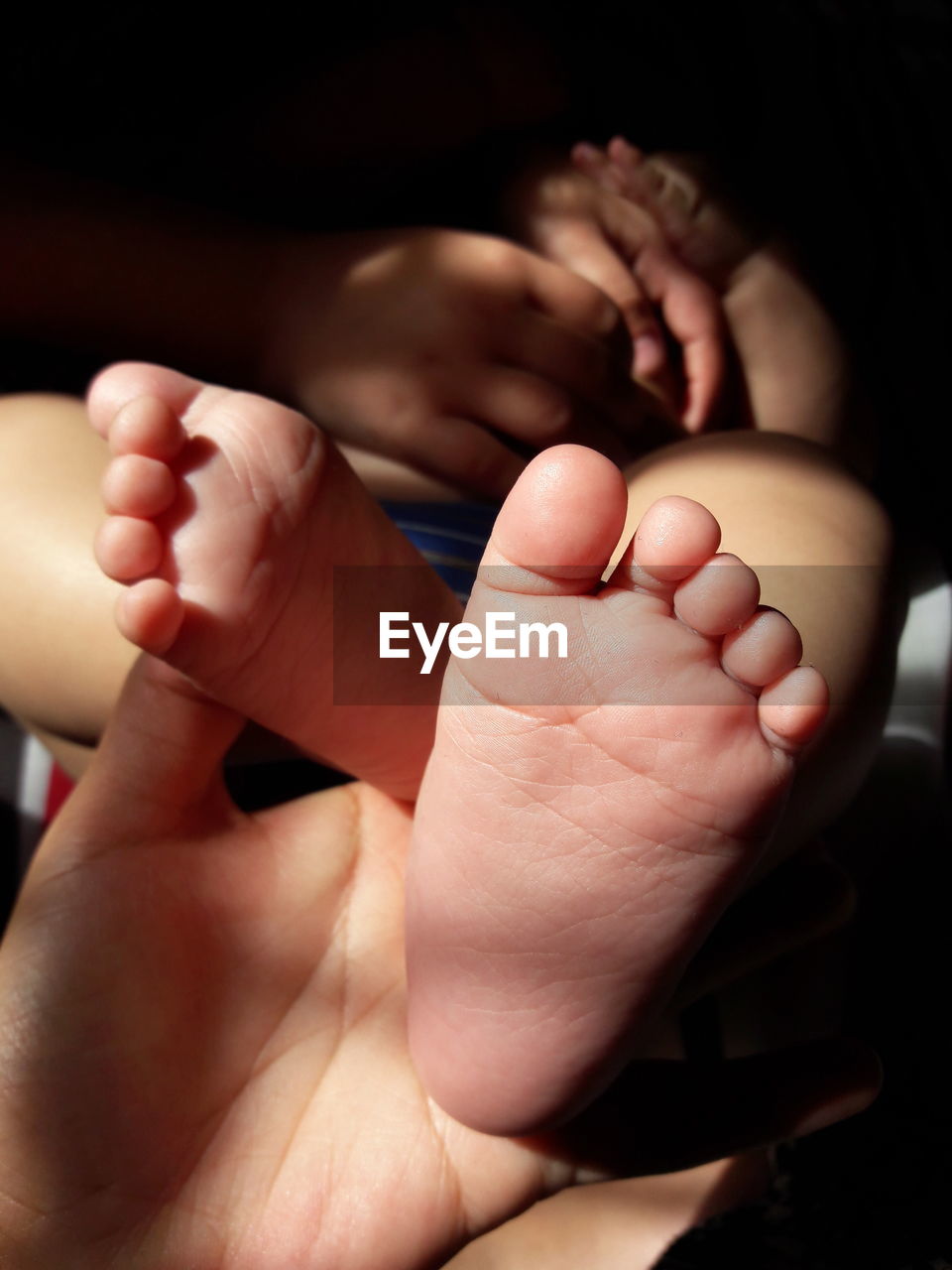 Close-up of baby feet