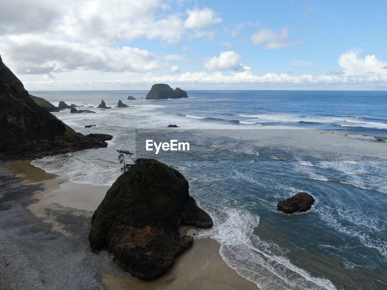 Scenic view of sea against sky