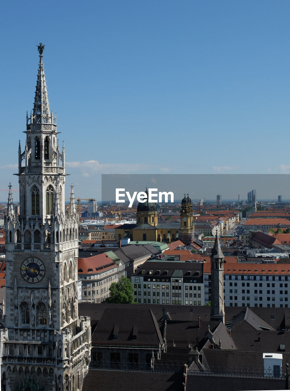 VIEW OF BUILDINGS AGAINST CLEAR SKY