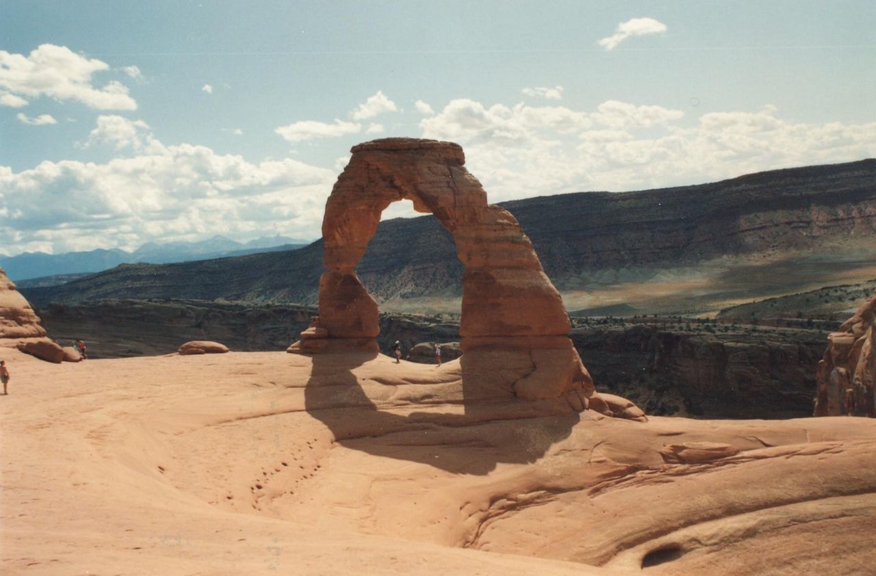 Arches national park against sky