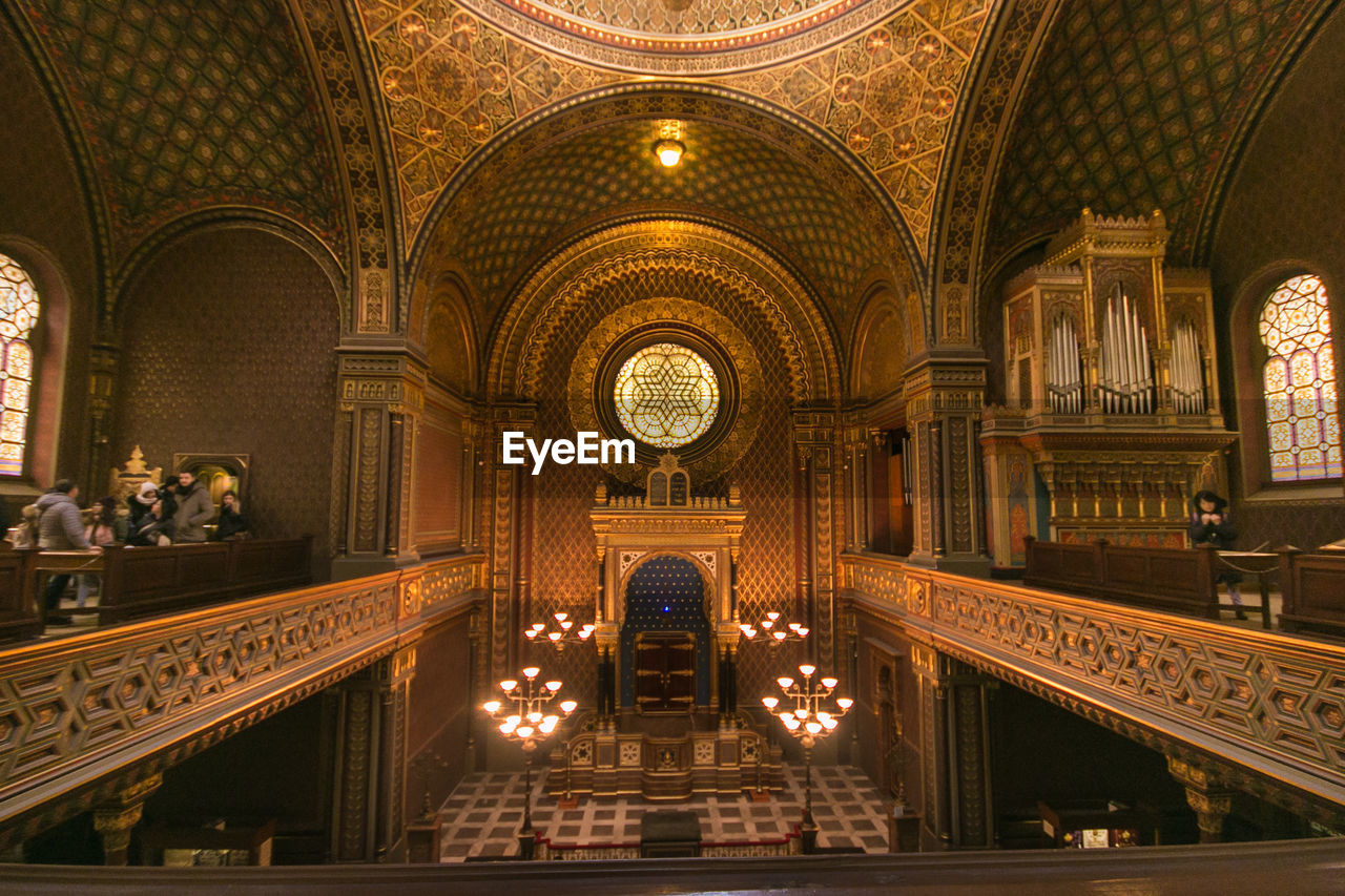 View of spanish synagogue in the area of the so-called jewish town, prague