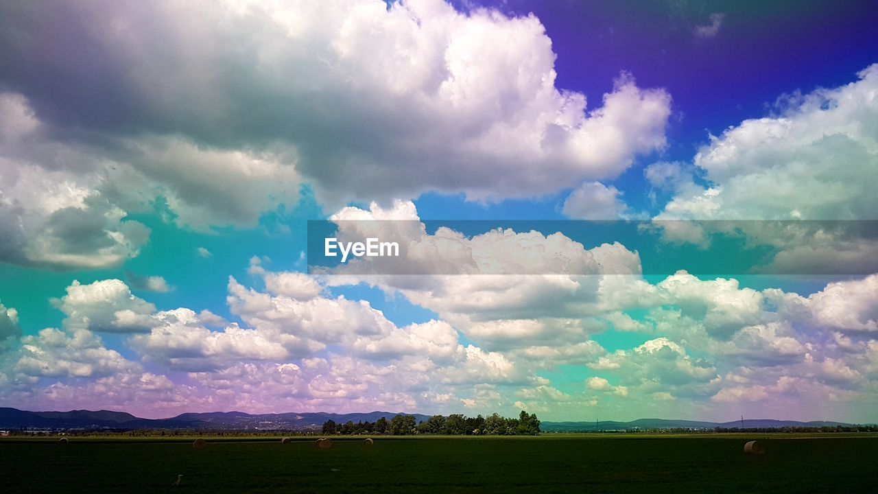 Panoramic view of landscape against sky