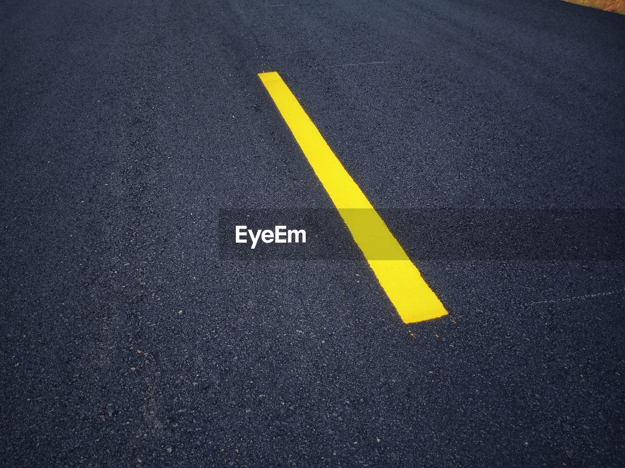 High angle view of road