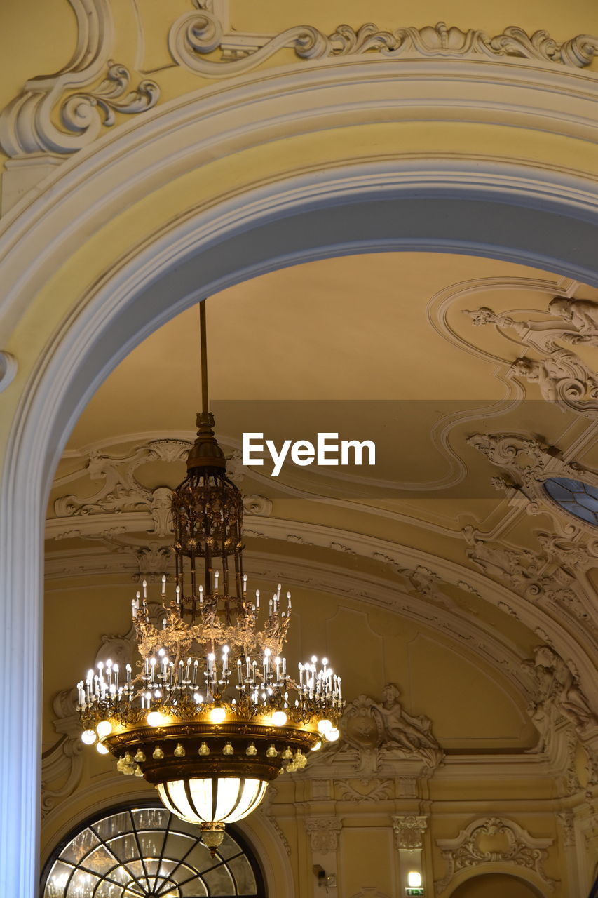 LOW ANGLE VIEW OF ILLUMINATED DOME