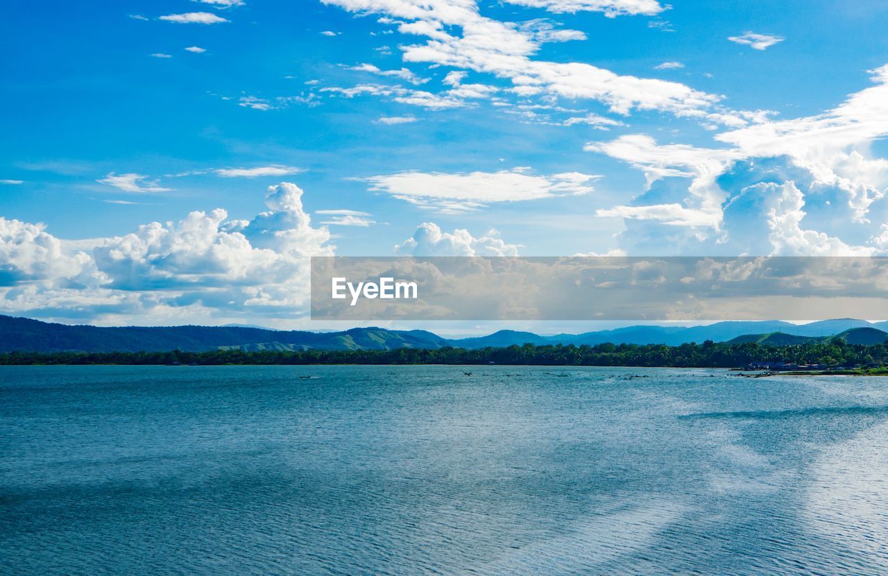 Clouds over the lake