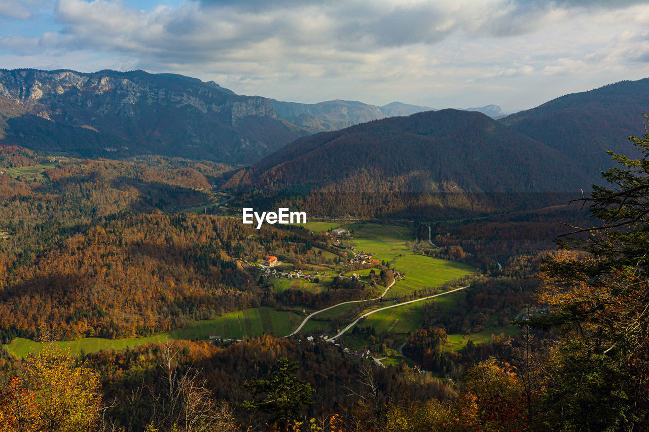 Beautiful panoramic view from the sanctuary of the mother of god of carmel / mali lug