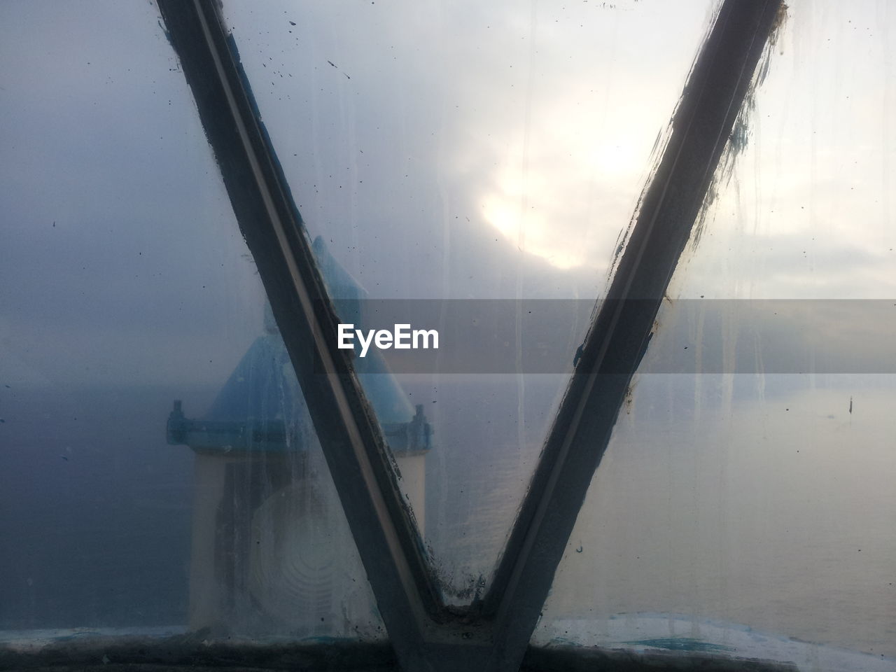 Close-up of water drops on window