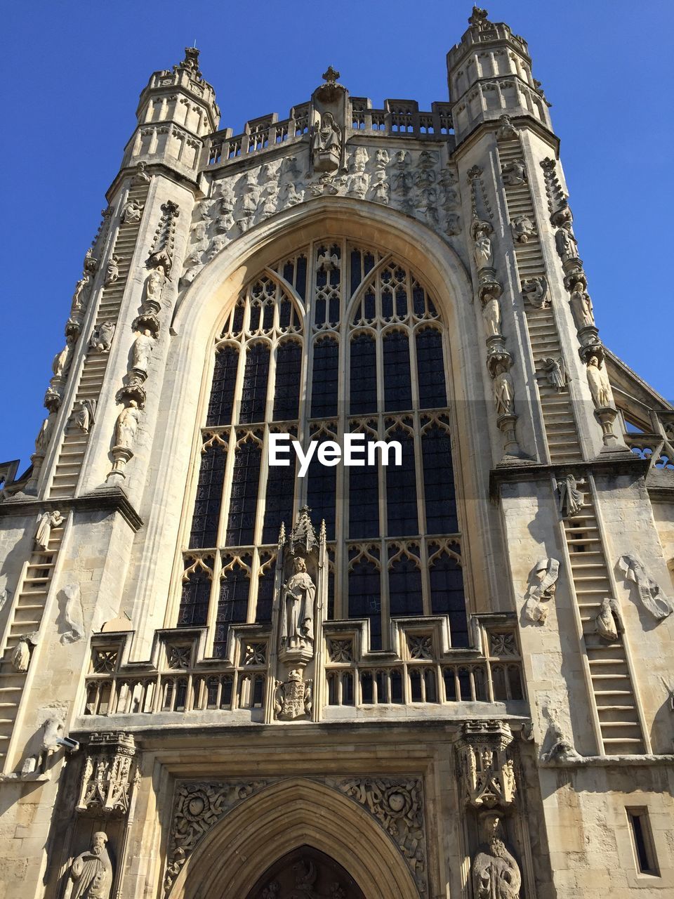 Low angle view of historical building