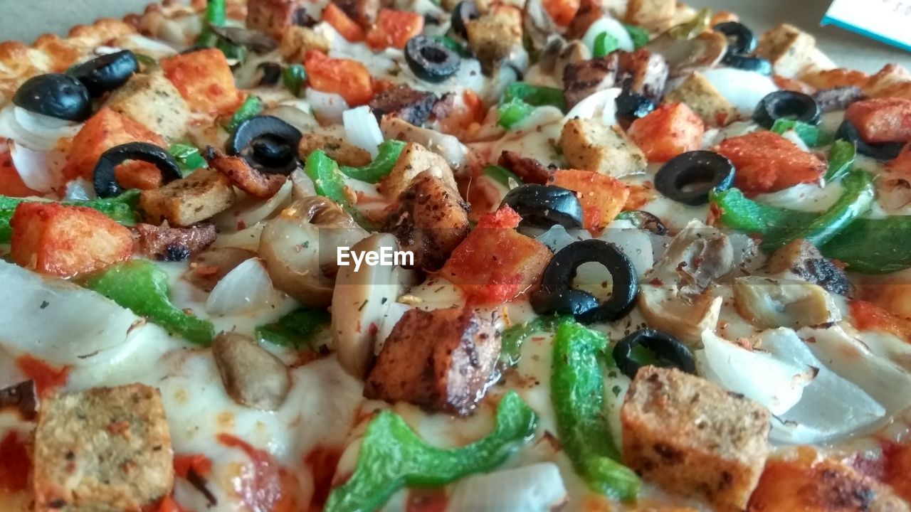 CLOSE-UP OF PIZZA