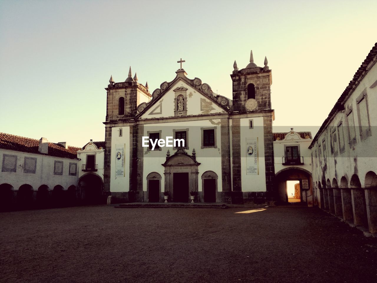 VIEW OF CHURCH AGAINST CLEAR SKY