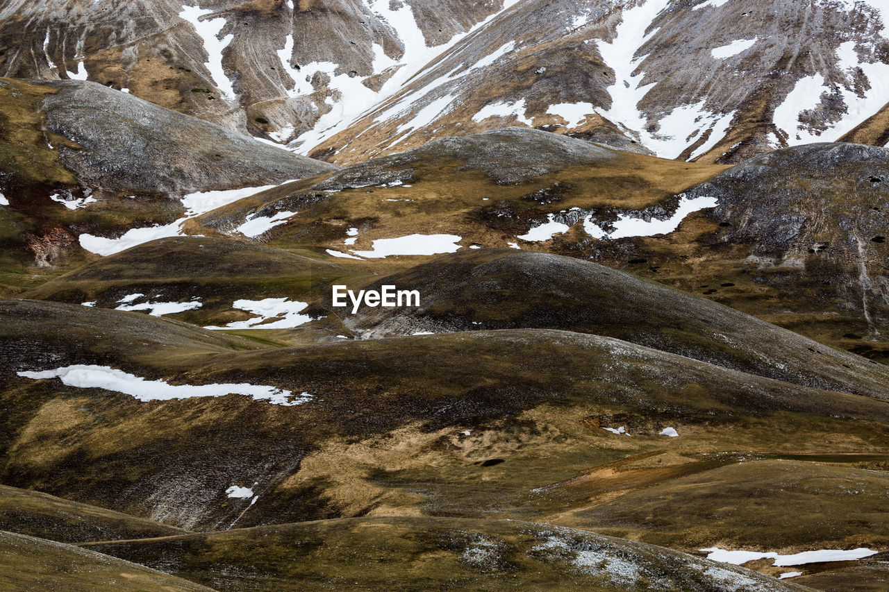 SCENIC VIEW OF SNOW COVERED MOUNTAINS