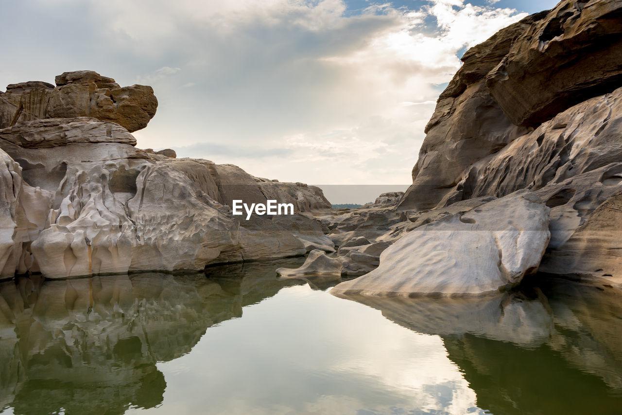 ROCK FORMATIONS IN WATER