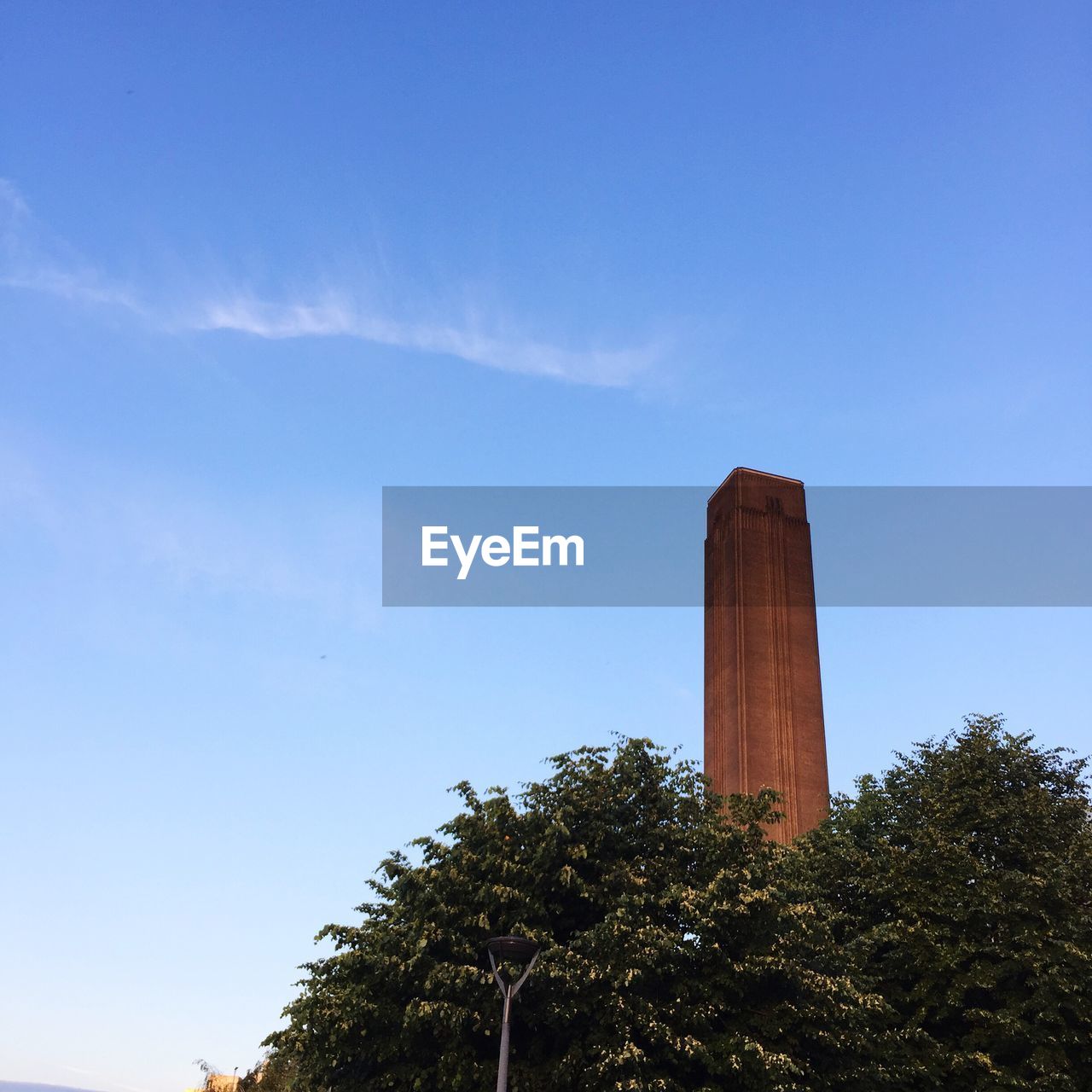 Low angle view of tate modern against sky