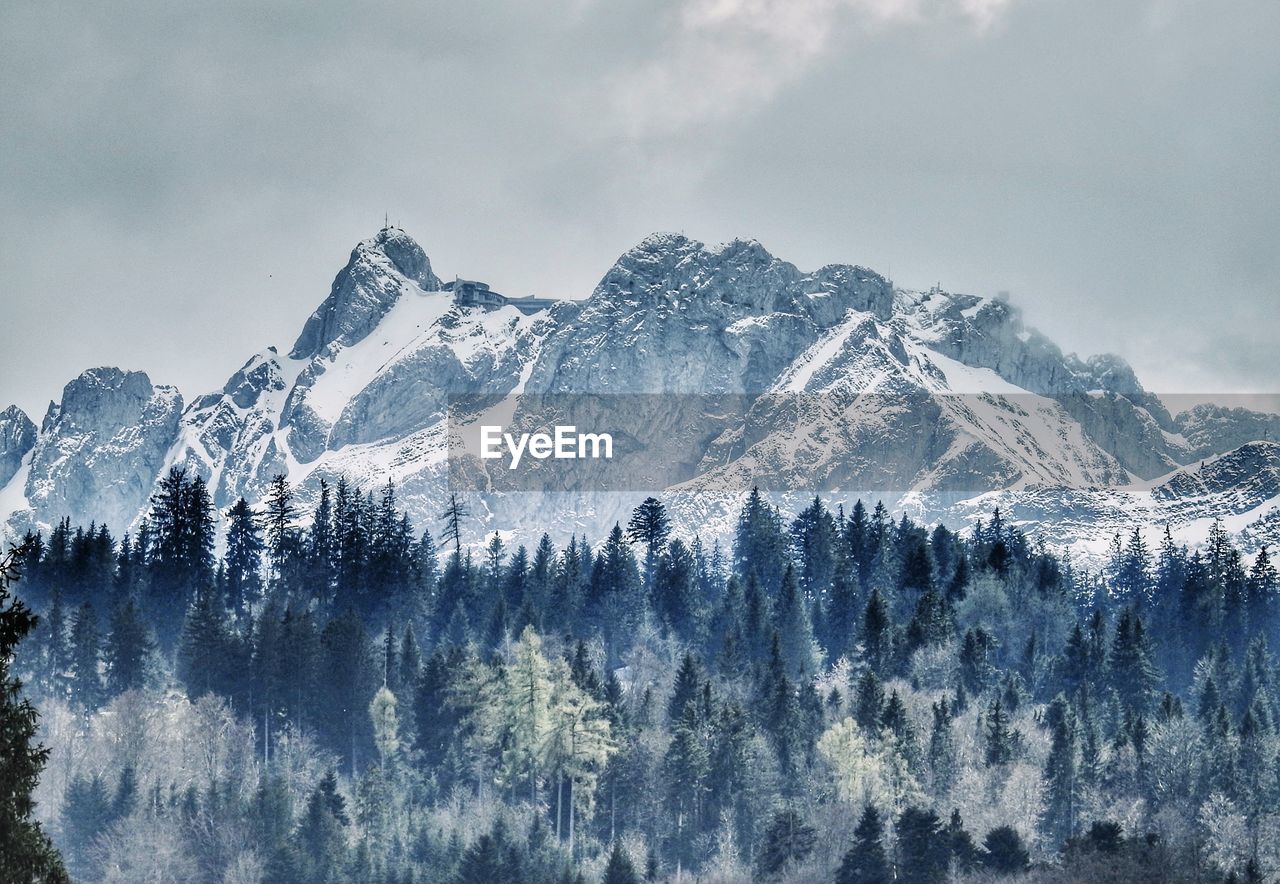 Scenic view of snowcapped mountains against sky. pilatus 