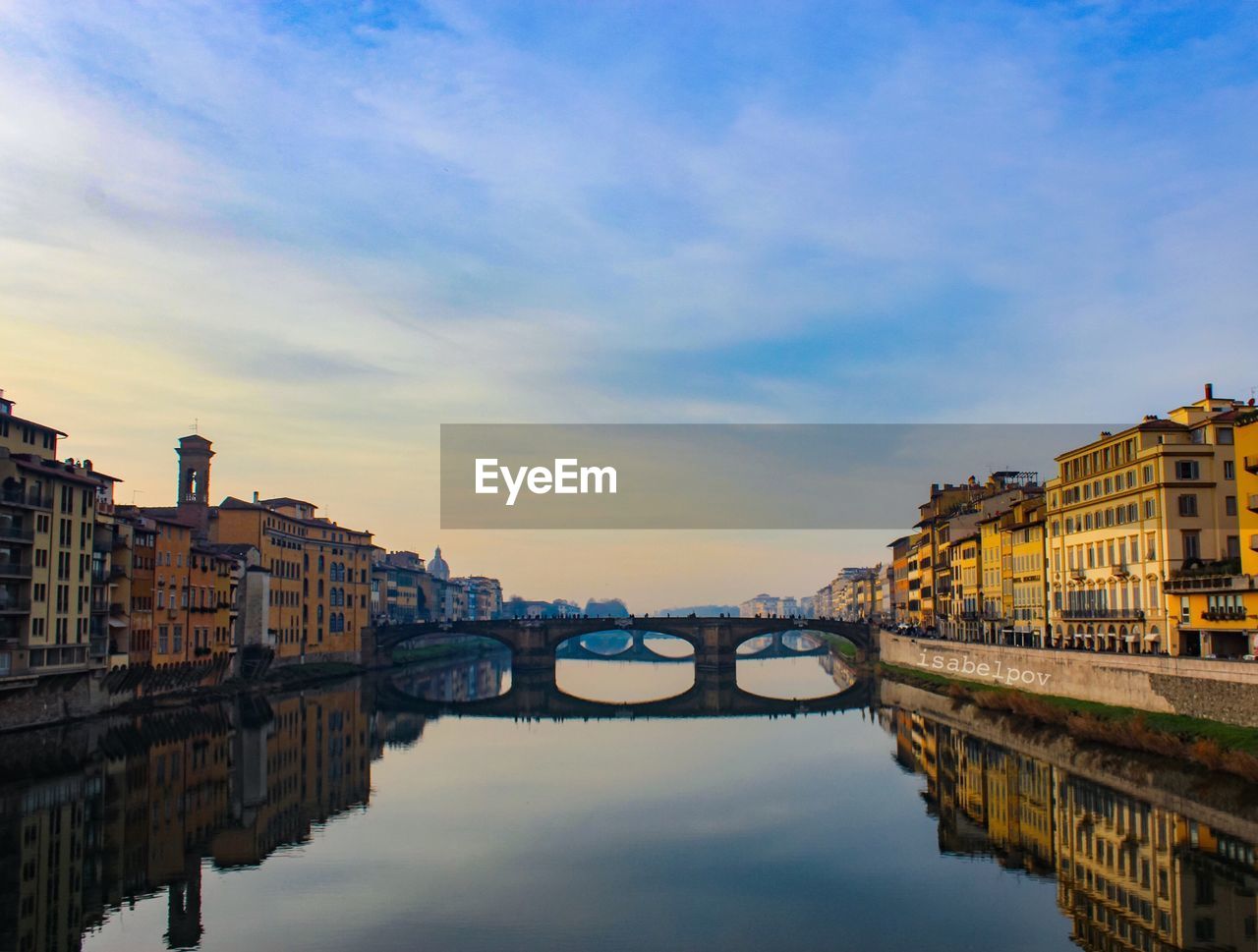 Bridge over river in florence