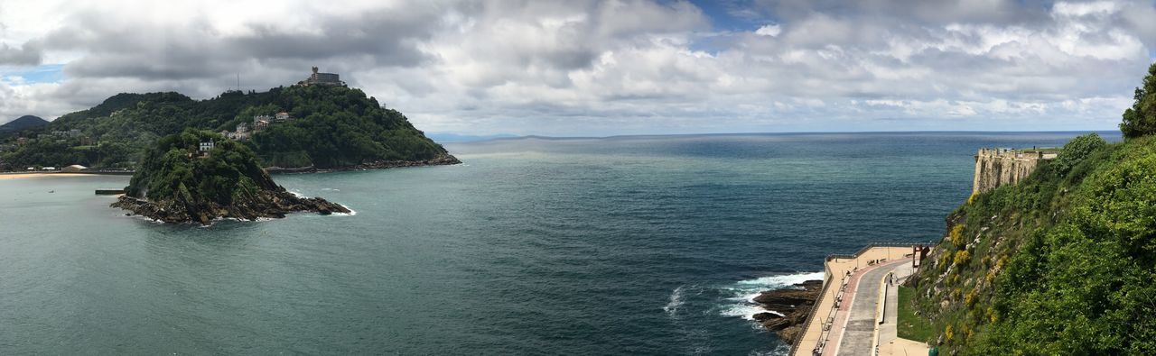 Panoramic view of sea against sky